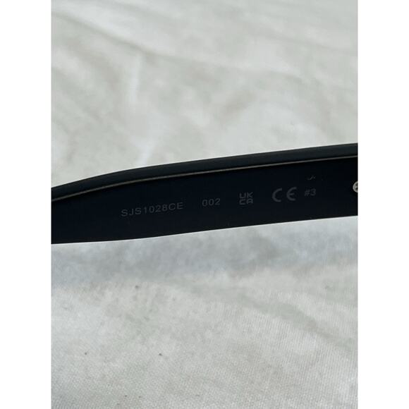 Sean John Matte Black & Silver Designer Sunglasses Dark Grey Tint UV Lenses - Picture 5 of 7